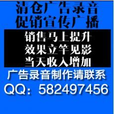 语音宣传叫卖商品的录音广播广告声音